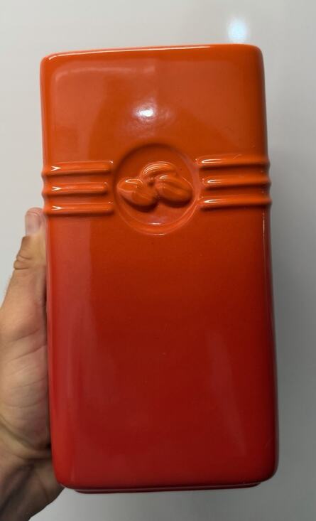 Le Creuset Other - Le CREUSET Rare Coffee Canister Flame Orange Ombré 2 qt OR 16 Oz NO TOP